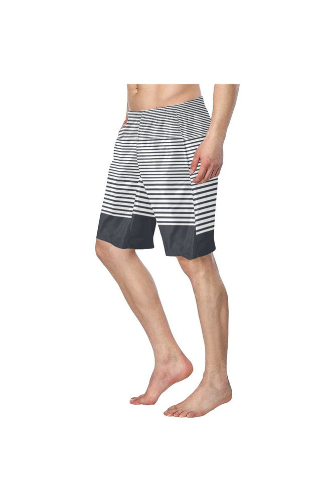 Modern Stripes Men's Swim Trunk - Objet D'Art Online Retail Store