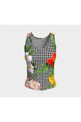 Floral Fitted Tank Top - Objet D'Art