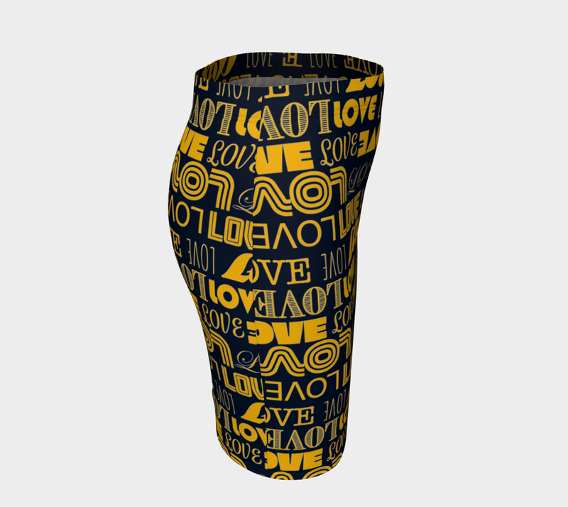 Love Printed Fitted Skirt - Objet D'Art