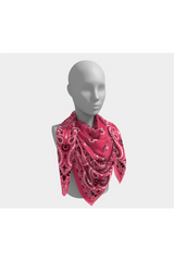 Pink Bandana Square Scarf - Objet D'Art