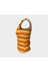 Orange Fitted Tank Top - Objet D'Art