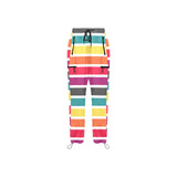 double print color pallette Women's Quick Dry Cargo Sweatpants (Model L65) - Objet D'Art