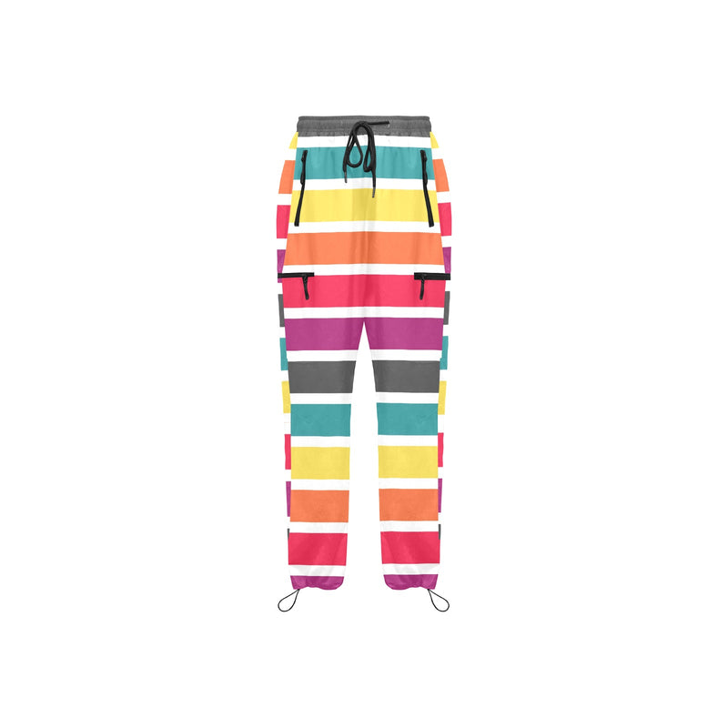 double print color pallette Women's Quick Dry Cargo Sweatpants (Model L65) - Objet D'Art