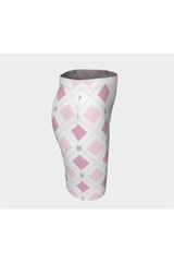 Pink Diamond Fitted Skirt - Objet D'Art