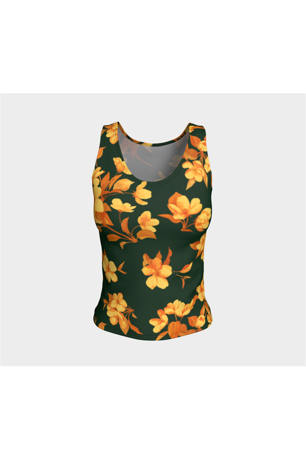 Floral Fitted Tank Top - Objet D'Art