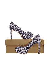 Purple Leopard Women's High Heels - Objet D'Art