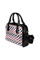 Very Berry Checkered Shoulder Handbag (Model 1634) - Objet D'Art