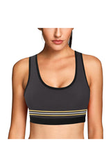 Chocolate Bold Beige Sports Bra - Objet D'Art