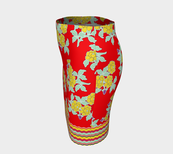 Floral Fitted Skirt - Objet D'Art