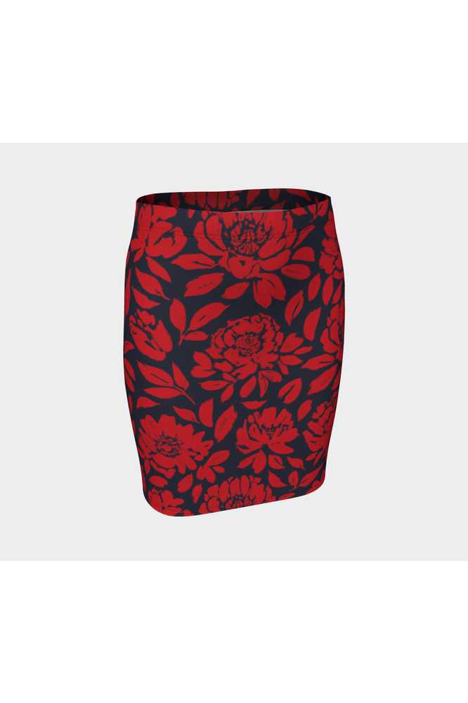Floral Fitted Skirt - Objet D'Art
