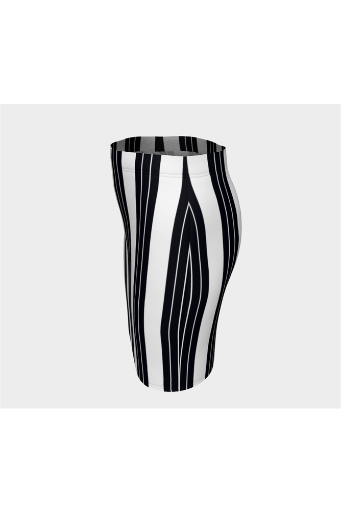 Vertical Stripes Fitted Skirt - Objet D'Art