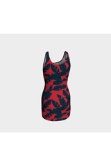 Palm Leaf Labyrinth Bodycon Dress - Objet D'Art