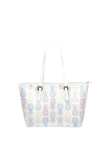 Pineapple Panache Leather Tote Bag/Small - Objet D'Art