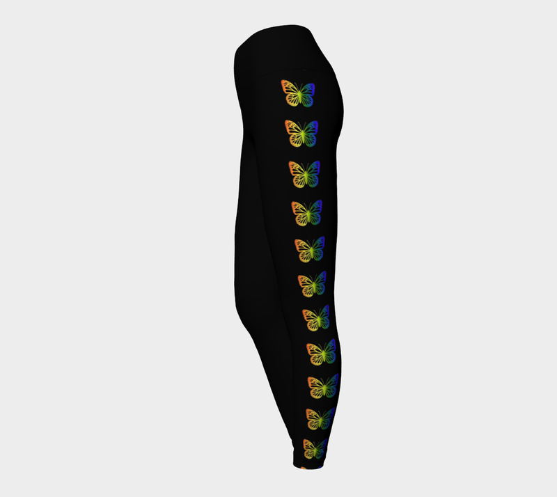 Kaleidoscope of Butterflies Yoga Legging - Objet D'Art