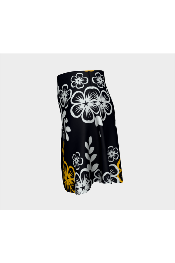 Floral Gold Flare Skirt - Objet D'Art Online Retail Store