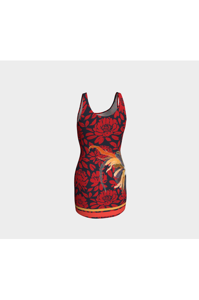 Rooster Bodycon Dress - Objet D'Art