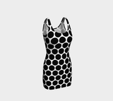 Macro Polkadot Bodycon Dress - Objet D'Art