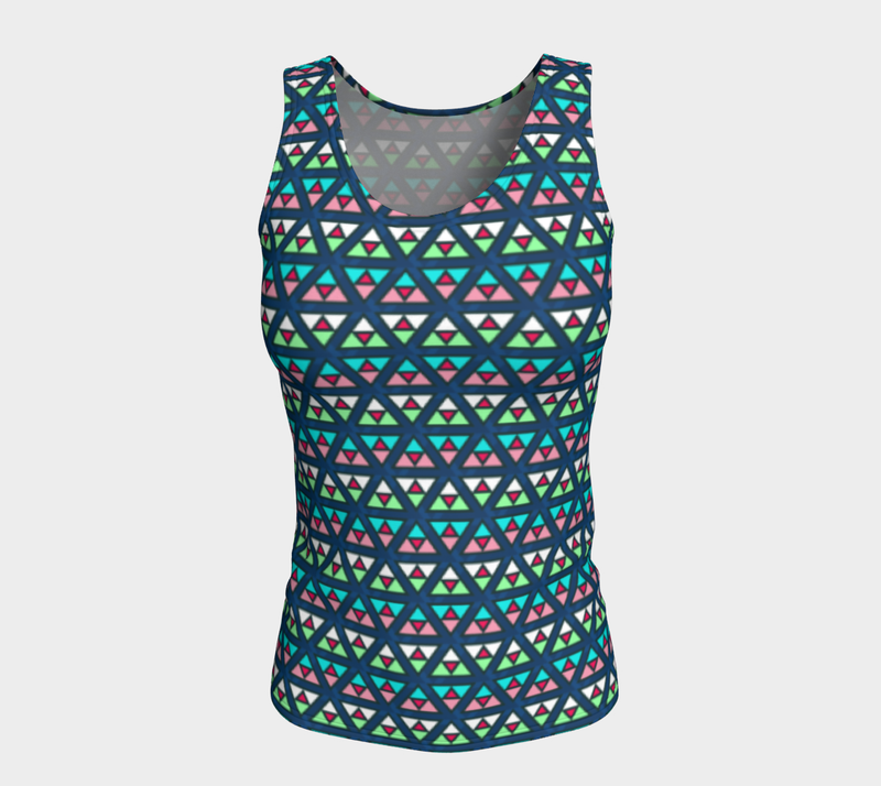 Tri Angel Fitted Tank Top - Objet D'Art