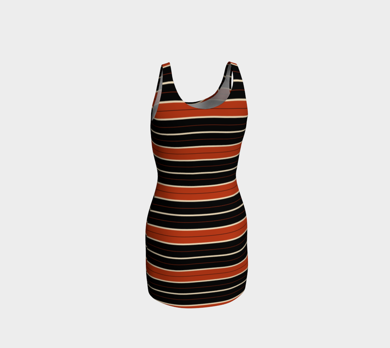 Striped Bodycon Dress - Objet D'Art