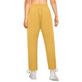 solid color print 2 Women's Quick Dry Cargo Sweatpants (Model L65) - Objet D'Art