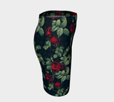 Rose Print Fitted Skirt - Objet D'Art