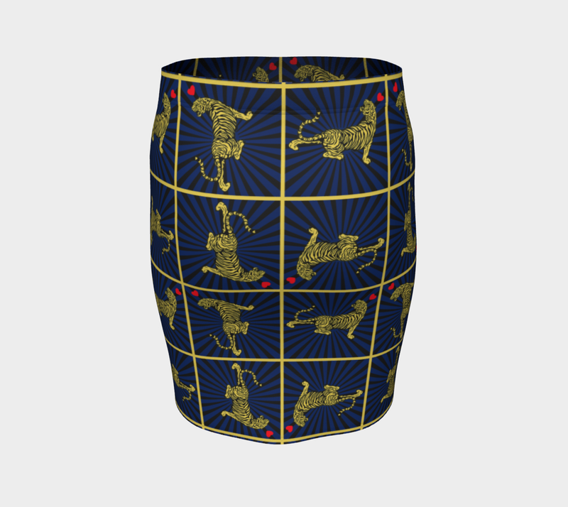 Tiger Matrix Fitted Skirt - Objet D'Art