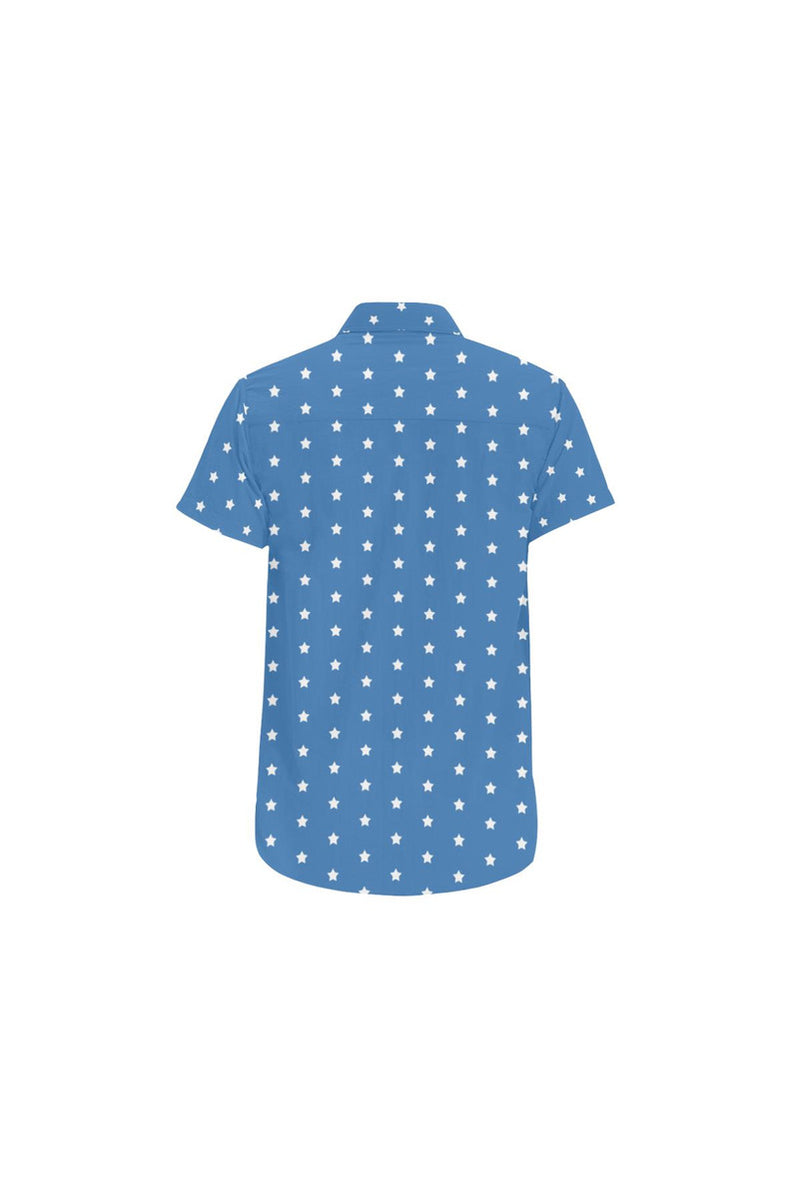 Patriot Star Men's All Over Print Short Sleeve Shirt - Objet D'Art