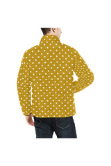 Polka Dot Unisex Stand Collar Padded Jacket - Objet D'Art