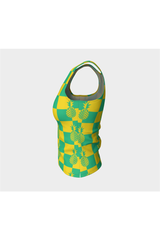 Pineapple Matrix Fitted Tank Top - Objet D'Art