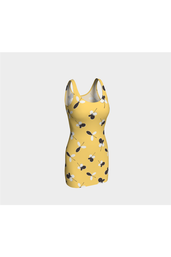 Golden Meadow Bodycon Dress - Objet D'Art