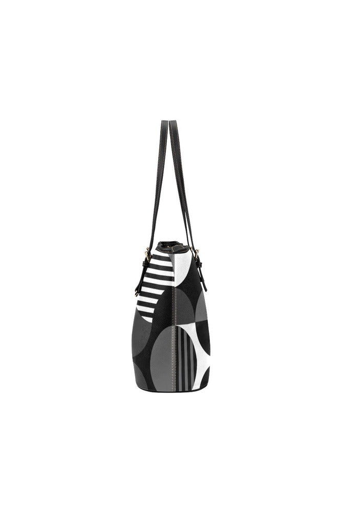 Bauhaus Black Leather Tote Bag/Small - Objet D'Art