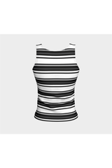 Striped Fitted Tank Top - Objet D'Art