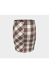 Bidirectional Plaid Fitted Skirt - Objet D'Art