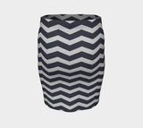 Herringbone Fitted Skirt - Objet D'Art