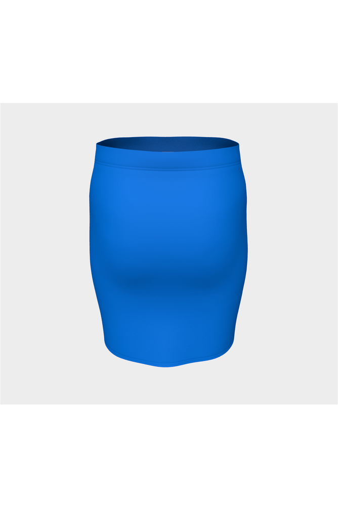 Coral Blue Fitted Skirt - Objet D'Art