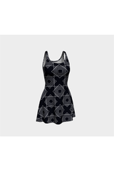 Square Biz Flare Dress - Objet D'Art