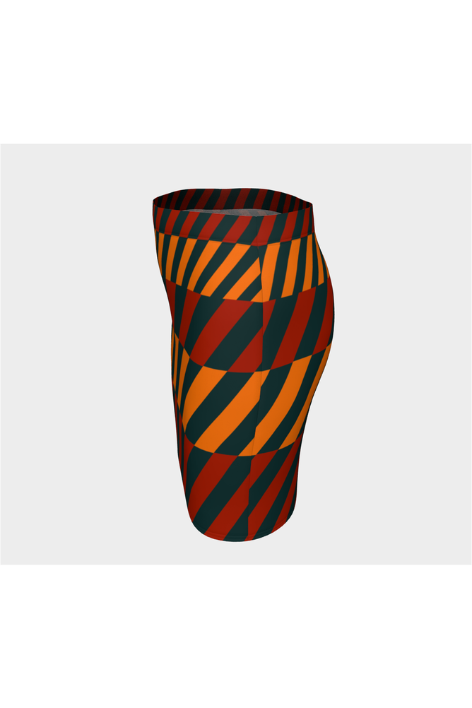 Biased Stripe Fitted Skirt - Objet D'Art