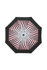 Pink Zebra Print Auto-Foldable Umbrella - Objet D'Art