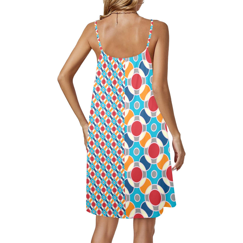 atomic1 Drawstring Neck Sleeveless Dress (Model D68) - Objet D'Art