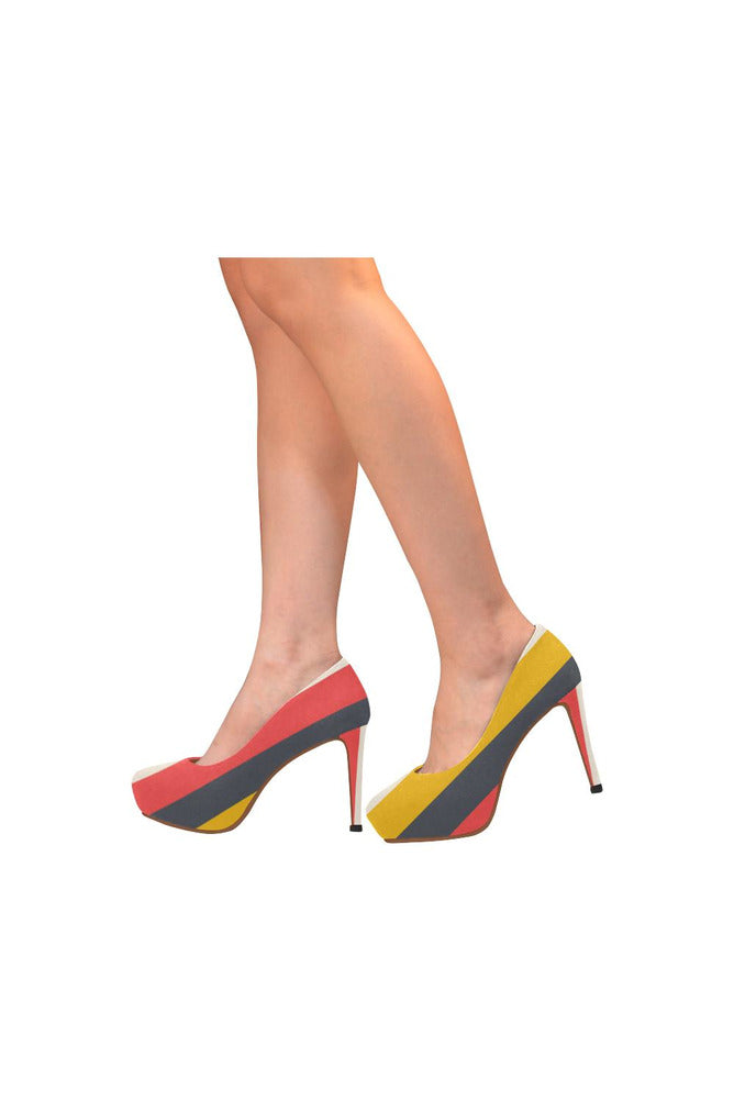 Classic Southwest Stripe Women's High Heels - Objet D'Art Online Retail Store