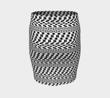 Geometric Fun Fitted Skirt - Objet D'Art