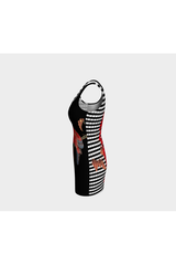 Red Parrot on the Branch of a Tree Bodycon Dress - Objet D'Art
