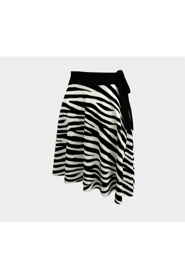 Zebra Print Wrap Skirt - Objet D'Art