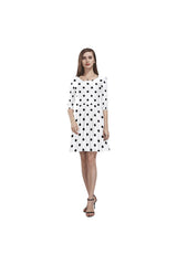 PKD 1 D20 -SLEEVE Tethys Half-Sleeve Skater Dress(Model D20) - Objet D'Art