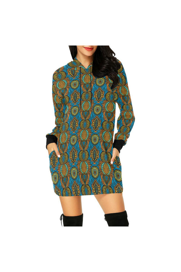 Kente Kool Hoodie Mini Dress - Objet D'Art