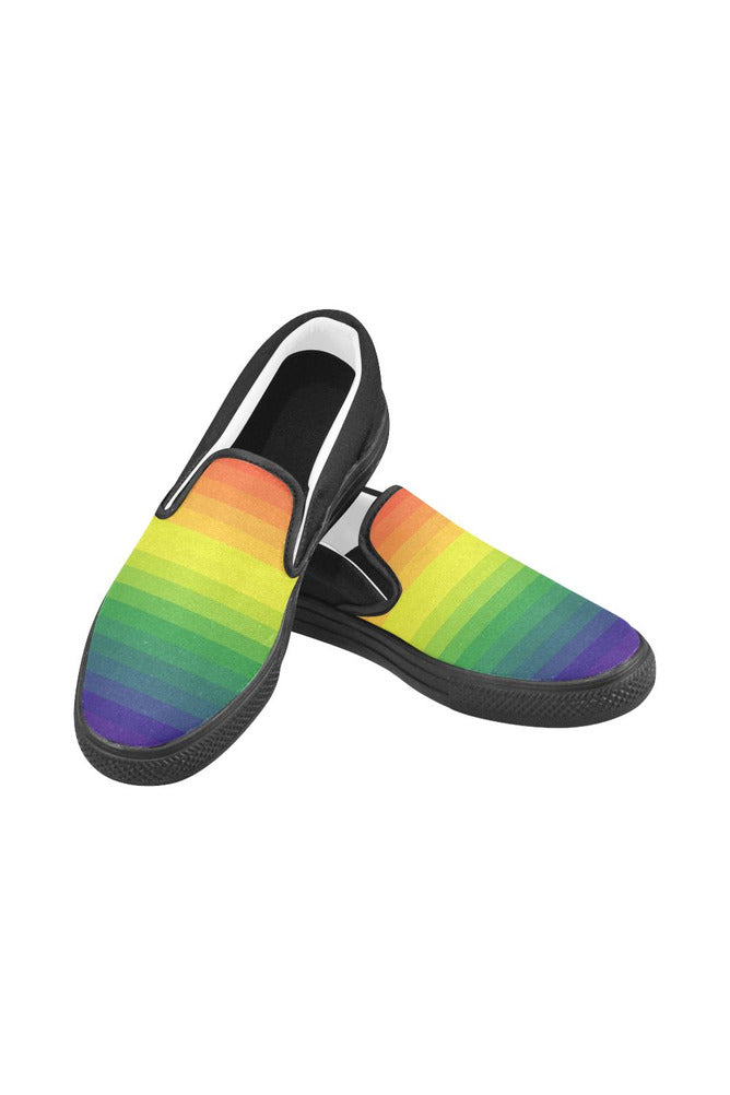 Spectrum of Possibility Men's Slip-on Canvas Shoes (Model 019) - Objet D'Art