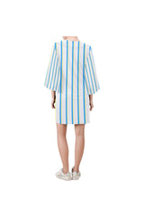 Happy Stripes Bell Sleeve Dress (Model D52) - Objet D'Art