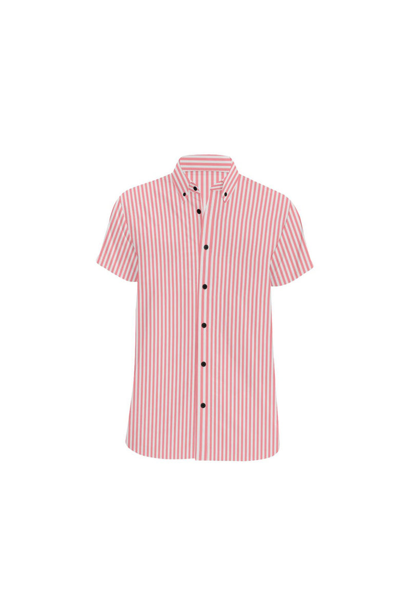 Classic Stripes Men's All Over Print Short Sleeve Shirt - Objet D'Art Online Retail Store
