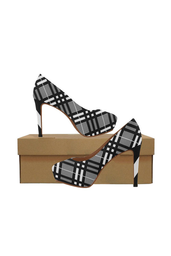 Plaid Planner Women's High Heels - Objet D'Art