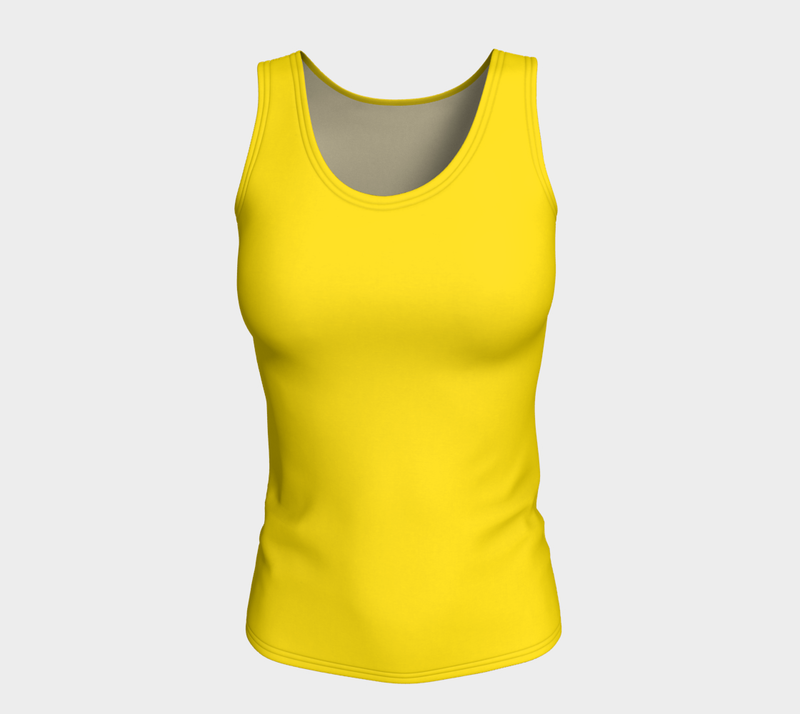 Cadmium Yellow Fitted Tank Top - Objet D'Art